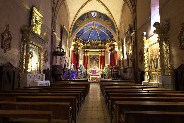 istock Central bay of Entrevaux Cathedral 2251649399