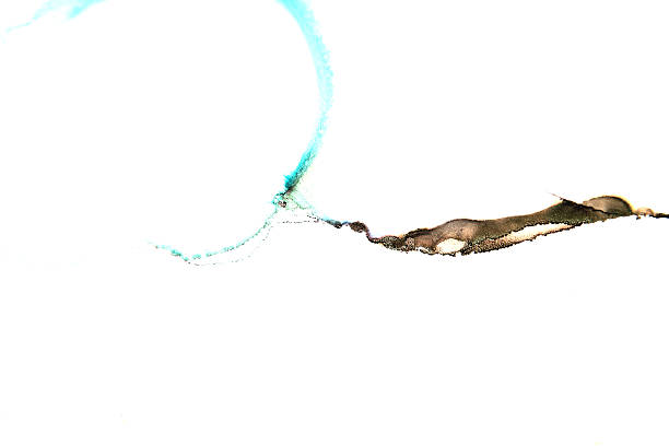 istock ink stains in brown and green on white 2251653069