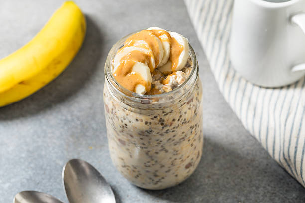 istock Healthy Breakfast Overnight Oats Oatmeal 2251658788