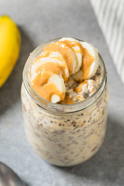 istock Healthy Breakfast Overnight Oats Oatmeal 2251658840