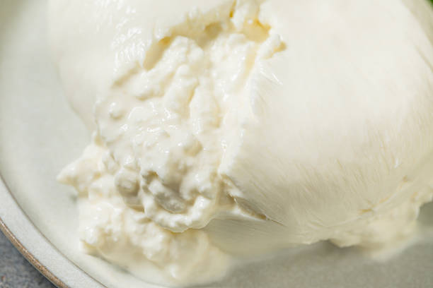 istock Healthy Organic White Burrata Mozzarella Cheese 2251659179