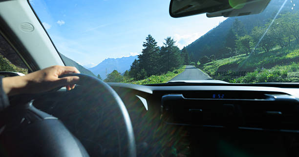 istock Car road trip in tibet, China 2251659835