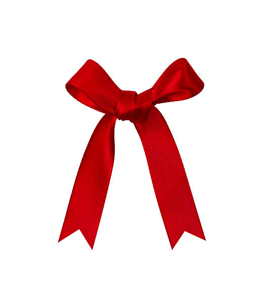 istock Red Festive Satin Gift Ribbon Bow 2251660865