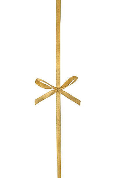 istock Gold Luxury Festive Gift Ribbon Bow Decoration 2251660888