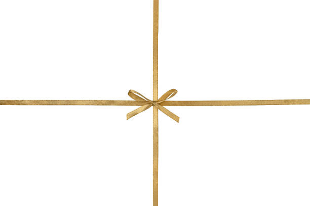 istock Gold Luxury Festive Gift Ribbon Bow Decoration 2251660892
