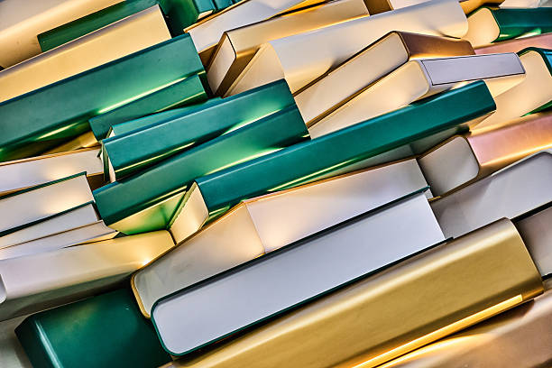 Books in the shape of christmas tree