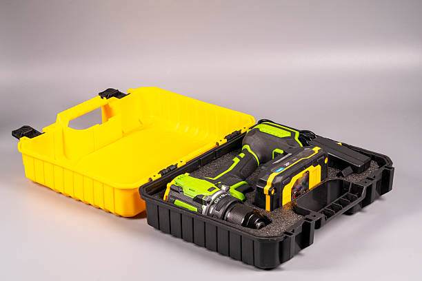 istock Tool kit with drill and accessories in a carrying case 2251667981