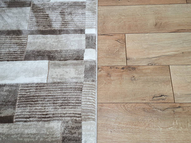 istock Carpet on parquet in a house 2251673462