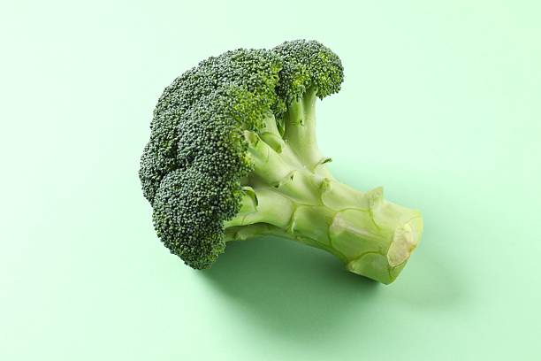 istock Fresh green broccoli on color background 2251688415