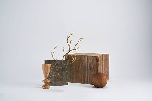 Interior accessories and products in the space where natural light comes in