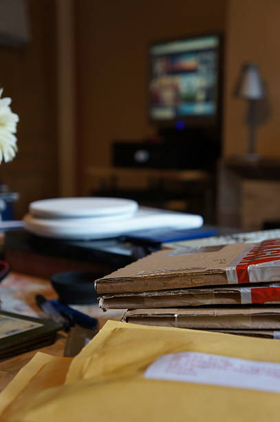 istock Sending out parcels from home near christmas. 2251694451