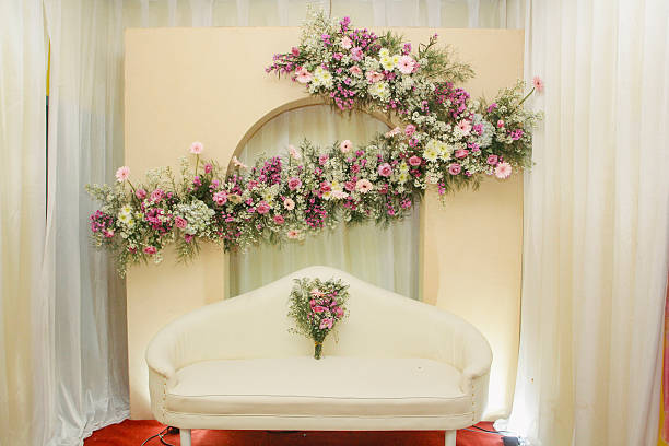 Coconut leaves toran decoration in Indian Wedding