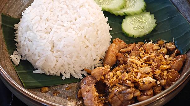 istock Fried Pork with Garlic on Rice. 2251704513