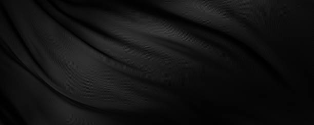 istock Abstract black fabric background with copy space 3D Render Black friday banner 2251711126