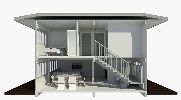 istock 3D illustration of residential project 2251711358
