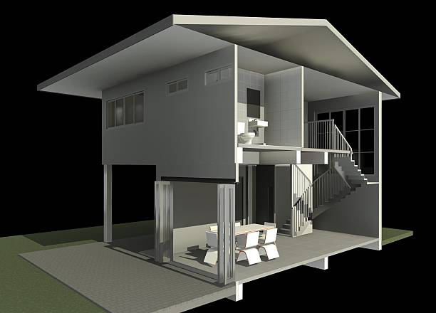 istock 3D illustration of residential project 2251712027