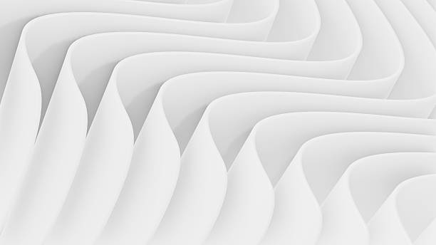 istock White minimal striped background, 3D line pattern, abstract  white gray waves. Background for business presentations. 2251713578