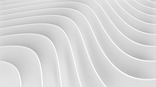 istock White minimal striped background, 3D line pattern, abstract  white gray waves. Background for business presentations. 2251713635
