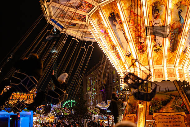 istock Decorative Swing Carousel at Festive Night Market 2251717641