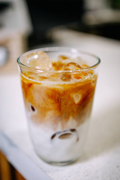 istock Close Up of Iced Coffee with Milk 2251719598