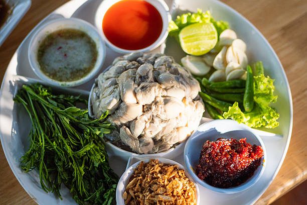 istock Gourmet fresh oysters platter in bright coastal restaurant a close-up culinary experience 2251719806