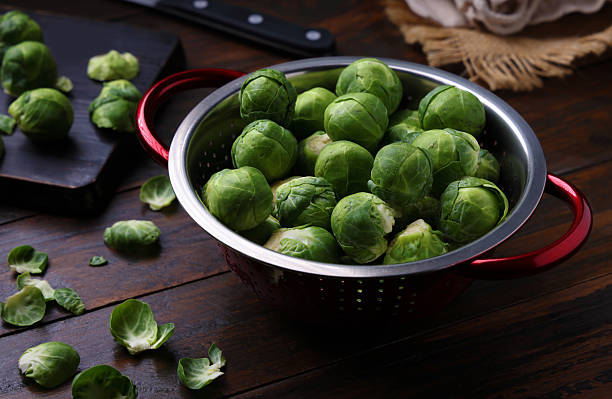 Brussel Sprout in preparation for cooking