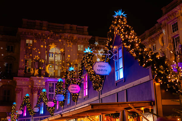 istock Christmas Market Atmosphere with Magical Light Decor 2251720125