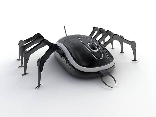 istock 3D illustration of computer mouse shaped like a cyber bug 2251723010