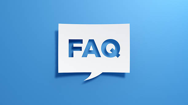 istock 3D Paper-Cut FAQ Icon on Blue Background 2251736828