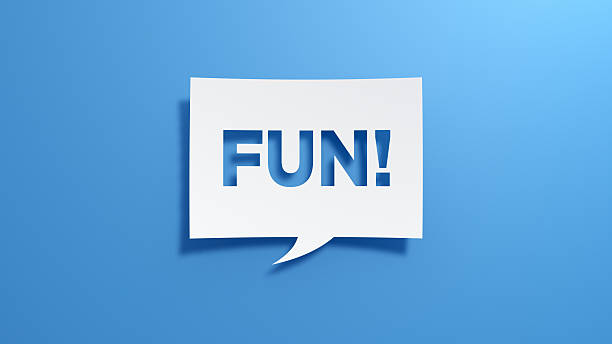 istock 3D Paper-Cut FUN Sign on Blue Background 2251736861