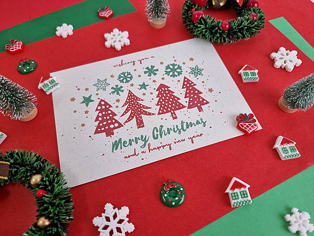istock Merry Christmas Greeting Card with Decorations 2251743888