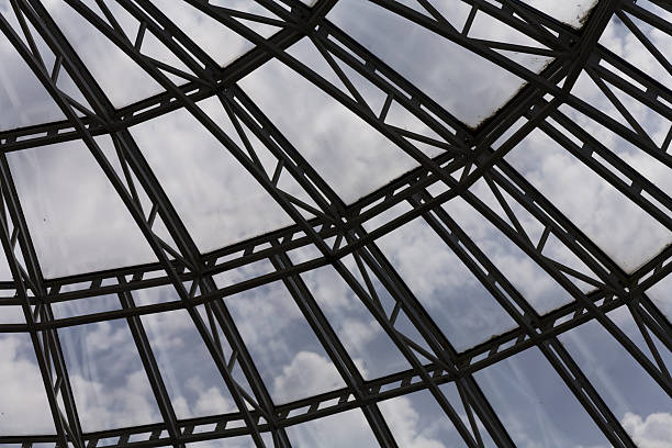 Geometric Dome Interior with Circular Design