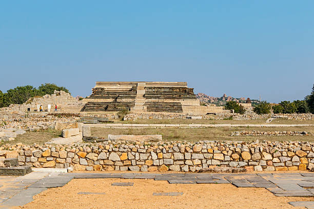 Right side view of  stone Chariot  in Hampi, Karnataka