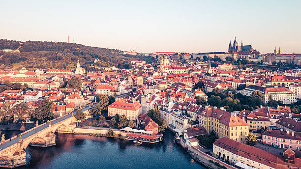 istock Stunning Prague Sunrise Over the Vltava River 2251760991