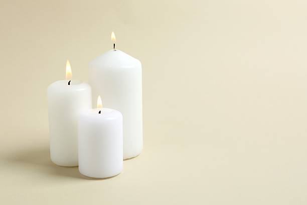 istock Beautiful composition with candles on the table 2251768486
