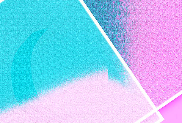 A bold, modern abstract composition featuring cyan, pink, and purple color blocks separated by white diagonal lines. The textured surface and soft gradients convey energy, creativity, and contemporary design suitable for wallpapers and backgrounds.
