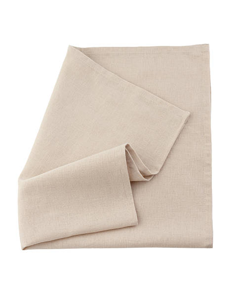 istock Gray linen napkin isolated on white background 2251771484