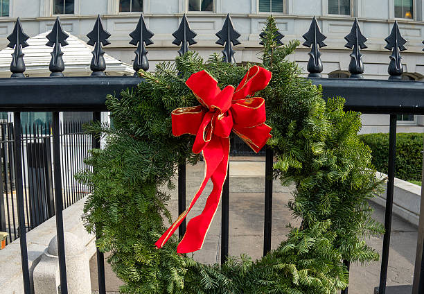 istock A Christmas bow on a wreath 2251788368