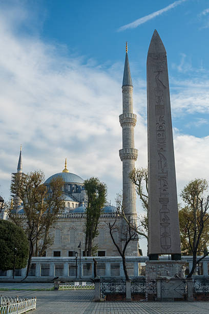 A stunning close-up of the Sultanahmet Blue Mosque in Istanbul, showcasing its elegant architecture and intricate details. The mosque's iconic blue tiles, soaring minarets, and graceful domes highlight the beauty of Ottoman design. A perfect visual for promoting Istanbul’s rich cultural heritage, Islamic architecture, and historic landmarks. Ideal for travel, tourism, and cultural promotions, architectural photography, Islamic heritage projects, editorial use, and showcasing Istanbul’s iconic landmarks.