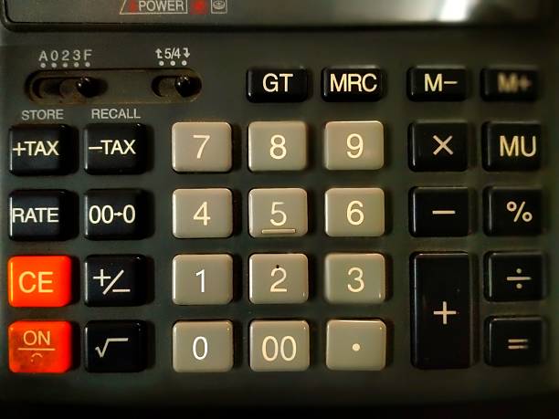 istock The number buttons and calculation commands on the calculator 2251810354