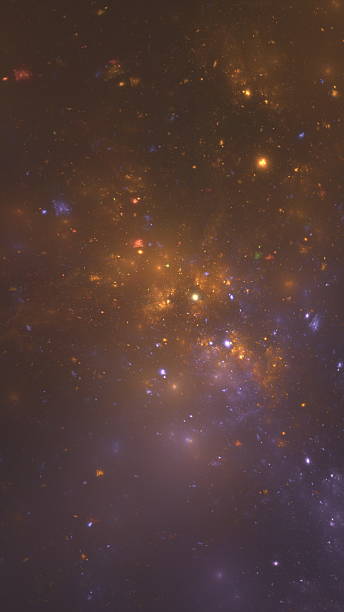 istock Abstract Warm Brown and Gold Digital Background with Glowing Nebula Effects 2251814008