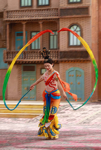 Alanya, Turkey - April 23 , 2023: Celebrations of the 23 April 2019 Memoriam of Mustafa Kemal Ataturk, Youth and Sports Festival Alanya Antalya Turkey. Republic Square. Folk musician and Turkish dancers in traditional costume.