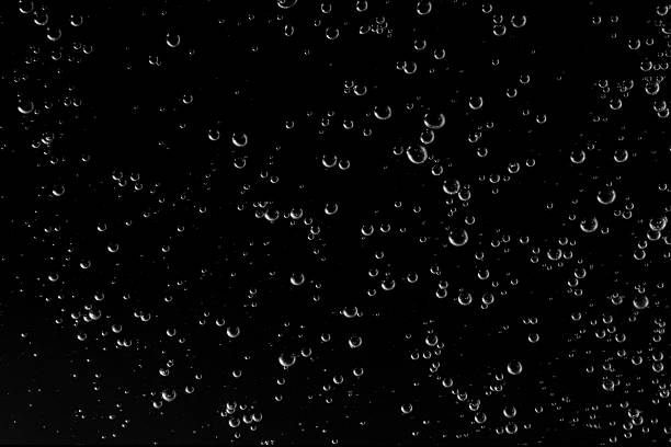 istock Underwater bubbles, Underwater oxygen design concept, Small water drops on black background, Close-up photography. 2251818128