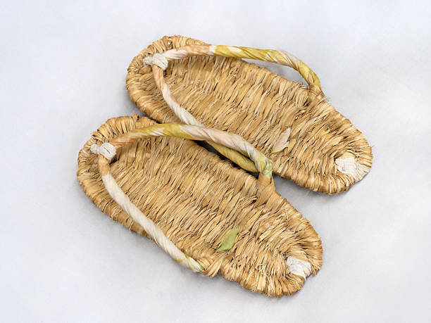 istock Old Japanese straw sandals 2251819115