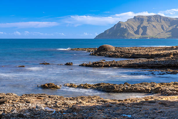 Coast near Colonia de Sant Pere, Bay of Alcudia, Island of Mallorca, Spain