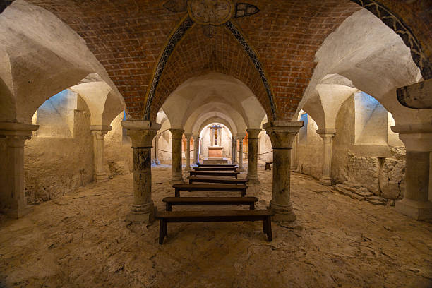 istock Vezelay crypt interior showcasing historical architecture and religious symbolism 2251819813