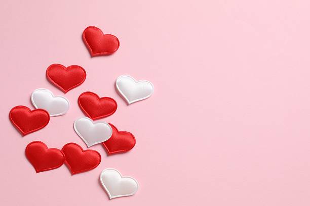 istock Beautiful hearts on pink background 2251820408