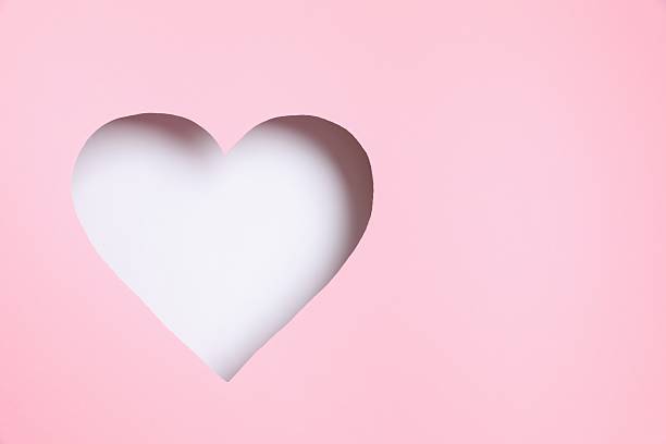 istock Beautiful heart on a pink background 2251822067