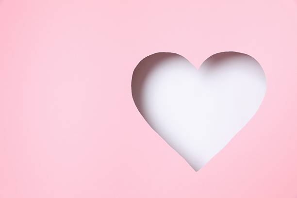 istock Beautiful heart on a pink background 2251822068