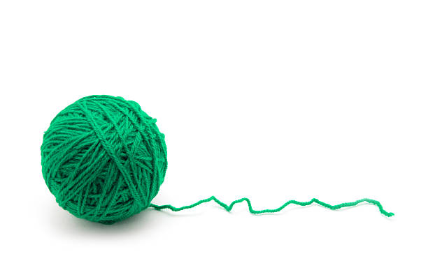 istock Ball of yarn on white background 2251822233
